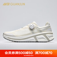 安踏（ANTA）全天候3夏季新款通勤透氣慢跑氮科技跑鞋112535538A 【男款】紙莎白/數(shù)字霧灰-2 40 (250mm)