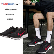耐克（NIKE）官方 艦店男鞋 2025夏新款慢跑鞋舒適網(wǎng)面運(yùn)動(dòng)鞋低幫透氣跑步鞋 【紅勾款】【QUEST 6】 /緩震舒適 40 /250mm/7