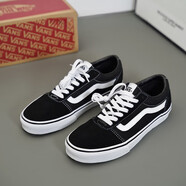 萬(wàn)斯（VANS）范斯同款春秋新款男女鞋Ward經(jīng)典款休閑運動(dòng)低幫帆布鞋滑板鞋 黑色 43