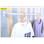 RSRDDY鐵藝服裝架上墻u型掛桿服裝店掛衣架掛架服裝店展架 金色正掛長(cháng)150離墻10cm