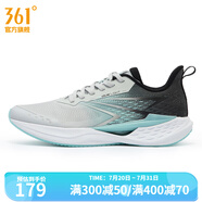 361度男鞋運(yùn)動(dòng)鞋【獵風(fēng) Ⅳ】夏季新款361度男輕速跑鞋 光子灰/水族藍(lán) 39