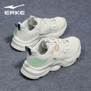 鴻星爾克（ERKE）女鞋運(yùn)動鞋夏季新款網(wǎng)面透氣輕便百搭女士時(shí)尚減震慢跑鞋子女 橡芽白/淡涼綠3351 38