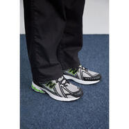 NEW BALANCE新百倫 男鞋 NB 跑步鞋 拼色緩震輕便休閑運動(dòng)鞋 簡(jiǎn)約百搭老爹鞋 silver/black/green 47.5