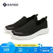 Rapido靂霹道春秋新款情侶款簡(jiǎn)約休閑鞋舒適輕便健步鞋CQ4ZK3S10 黑色 37