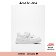 Acne Studios 男女同款 Face魔術(shù)貼小白鞋厚底老爹鞋CD0001 光白色/光白色 41