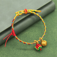 bhiodha品質端午節(jié)五彩繩手鏈手工編織兒童刺繡虎頭粽子香包吊墜五 福粽+繡球端午長命縷兒童通