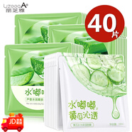 麗芝雅（LizeeaA）40片正品水嘟嘟蘆薈黃瓜睡眠免洗面膜補(bǔ)水保濕控油清潔收縮毛孔 40片蘆薈面膜