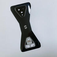 H適用于小米黑鯊4pro 玻璃后蓋 黑鯊4S 原裝手機后殼外殼電池蓋 黑鯊3玻璃后蓋( 黑色帶框架