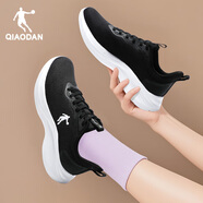 喬丹女鞋運動(dòng)鞋女2026夏季新款官方正品輕便休閑鞋子網(wǎng)面透氣跑步鞋女 黑色/喬丹白 35