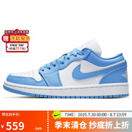 Jordan男女休閑鞋喬丹AJ1大學(xué)藍(lán) JORDAN 1運(yùn)動(dòng)鞋AO9944-441藍(lán)白37.5