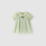 木生棉【斷碼合集】女寶寶連衣裙夏季短袖套裝嬰兒甜美國風(fēng)公主衣服 波點(diǎn)連連 110