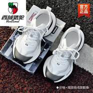 西域駱駝（VANCAMEL）2025輕便透氣厚底網(wǎng)面情侶老爹鞋復(fù)古做舊休閑百搭運(yùn)動(dòng)鞋女潮 銀灰-駱駝官方品牌官網(wǎng)旗艦 38 女款