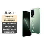 榮耀GT 榮耀幻影引擎 第三代驍龍8 榮耀AI綠洲護(hù)眼電競(jìng)屏 16+256 極光綠 5G AI 新款游戲手機(jī)