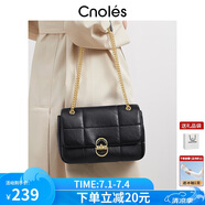 蔻一（Cnoles）斜挎包女士大容量百搭菱格小方包2025流行女生包包