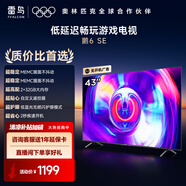 TCL雷鳥鵬6SE 43英寸人工智能語音 2+32GB 超高清液晶電視機 智慧屏 4K超高清全面屏平板電視 43英寸 鵬6系列