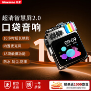 紐曼（Newmine）電腦音響藍(lán)牙音箱便攜式歌詞顯示電腦手機(jī)內(nèi)置麥克風(fēng)低音炮桌面戶(hù)外金屬口袋小音響帶顯示屏 K15 