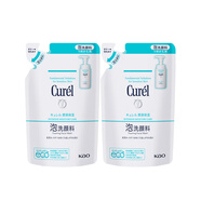 珂潤（Curel）潤浸保濕潔顏泡沫補充裝 氨基酸洗面奶 130ml*2