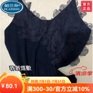 帕蘭朵歐洲站吊帶女2025夏季款歐貨女潮重工性感蕾絲拼接針織背心可外穿 黑色大品牌上檔次 S 均碼