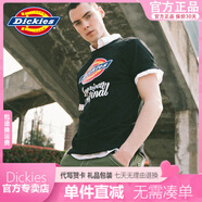 Dickies短袖T恤男潮LOGO印花藝術(shù)字體校園情侶款圓領TEEDK006091a BK黑色 S /165