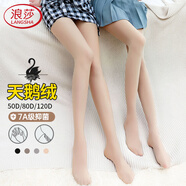 浪莎絲襪女顯瘦腿春秋季打底褲中厚抑菌光腿神器黑色肉色連褲襪冬