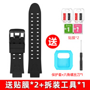 SZ LLQLTD適用小天才電話手表D5/Q2A表帶N5 Q3 Q1A Z6 Z1s Z2y Z5A D2 Z6PRO Z8 Z9三五六代兒童充電器配件 Z2y/Z2黑色【送保護(hù)套+貼膜+工具】