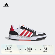 adidas ENTRAP休閑低幫運動板鞋少年感復(fù)古籃球鞋男女阿迪達斯 白/黑/紅JP9962   41