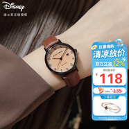 迪士尼（Disney）手表女款簡(jiǎn)約氣質(zhì)ins風(fēng)帶日歷防水小棕表中學(xué)生女士手表MK-11633K
