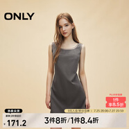 ONLY春夏精致設(shè)計(jì)感拼接顯瘦無(wú)袖短裙連衣裙女|124307054 G51 中花紗灰 M (165) 84A