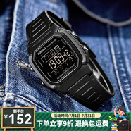 卡西歐手表 數(shù)顯小方塊 潮流電子表 時(shí)尚運(yùn)動(dòng)防水學(xué)生表考試表 W-800H-1B