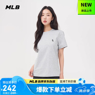 MLB短袖T恤男女時(shí)尚夏季休閑經(jīng)典純色圓領(lǐng)25新款3ATSB0153-44MGS-L