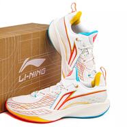 李寧籃球鞋男鞋空襲10減震2024年秋季輕便撞色專(zhuān)業(yè)競技運動(dòng)鞋 ABAT089 閃凌2 ABAV009-5 乳白色/海豚藍 41