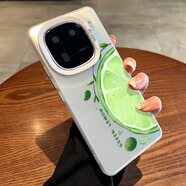 梵皓伊夏日小清新檸檬適用iQOO12Pro手機殼iQOO13PRO彩銀個(gè)性創(chuàng  )意Neo9全包防摔i10pro硅膠磨砂手機殼男女 透銀-青檸檬【彩銀磨砂】 iQOO 13