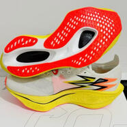 跑步鞋馬拉松競速跑步PB透氣跑鞋減震運動(dòng)鞋 飛燃4黃色【碳絲鞋面】 40