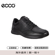 愛(ài)步（ECCO）休閑皮鞋男 牛皮運(yùn)動(dòng)鞋緩震健步鞋 歐文511734 51052黑色 42