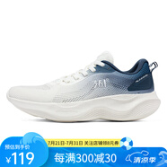 361°24夏季新款男士常規(guī)跑鞋 572422234 羽毛白/懷舊藍 42