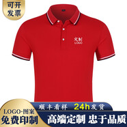 映衣坊 t恤定制polo工作服印logo 短袖班服訂制 公司工衣團(tuán)體服同學(xué)聚會文化衫廣告衫刺繡印字 【A-間色冰爽棉】紅色 XL