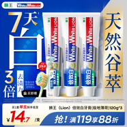獅王（Lion）WhiteWhite倍效白牙膏極地薄荷120g*3亮白美白去口臭護(hù)齦去黃去漬