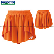 尤尼克斯（YONEX）正品2024新款日本隊羽毛球服大賽服10657官方旗艦正品 女款短裙 25104 橙色 M
