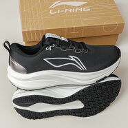 李寧（LI-NING）2025新款秋季赤兔8男款跑步鞋休閑輕便防滑減震網(wǎng)面透氣運動(dòng)跑鞋 赤兔8 男款 黑白銀 42