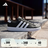 adidas GRAND COURT 2.0休閑網球板鞋男女阿迪達斯官方輕運動 黑/白 41