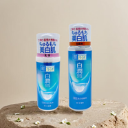 樂敦日本進口樂敦肌研白潤透明質(zhì)酸凈白提亮保濕化妝水清爽型滋潤型 清爽型【化妝水+ 乳液】瓶裝套裝