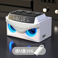 HKMW索尼機SONY同款新上市藍牙音箱家用無(wú)線(xiàn)小音響小型低音炮重低音高音質(zhì)電腦迷你 優(yōu)雅白+16G U盤(pán)【72H超長(cháng)續航+20