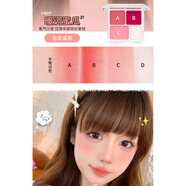 貝露妮 VERONNI六一兒童節(jié)舞臺(tái)妝化妝品彩妝男女孩學(xué)生表演出幼兒園朋友眼影口紅 淺灰色 貼貼甜心多色高光腮紅