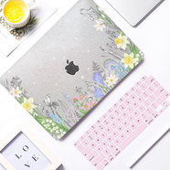 TLXT蘋(píng)果MacBook Air 13.6英寸M4/M3/M2保護殼2025/2024/22款筆記本電腦保護套透明爆閃閃外殼耐磨防刮 爆閃閃「J120」贈粉色鍵盤(pán)膜+防塵塞 Pro13 無(wú)Touch