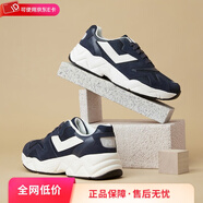 波尼（PONY） 男女生復(fù)古慢跑鞋秋冬耐磨運(yùn)動(dòng)情侶休閑老爹鞋11W1MD01 深藍(lán)/白（女） 37