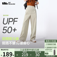 蕉下（beneunder）速干直筒褲女士運(yùn)動(dòng)休閑長(zhǎng)褲子通勤冰絲防曬褲DS849 25春夏新款
