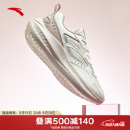 安踏（ANTA）飛夢女鞋跑步鞋2025輕質(zhì)緩震跑鞋網(wǎng)面透氣女士 象牙白/藕灰/銀-1 39