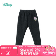 迪士尼寶寶（Disney Baby）迪士尼童裝女童褲子可愛(ài)黛絲加絨打底褲 深花灰 5歲/身高120cm