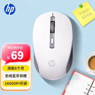 惠普（HP）S1000D無(wú)線藍(lán)牙雙模鼠標(biāo) 無(wú)線鼠標(biāo)辦公筆記本電腦臺(tái)式機(jī)藍(lán)牙鼠標(biāo)無(wú)線鼠標(biāo) 白色