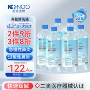 NI+NOO尼諾高滲海鹽水兒童洗鼻鼻腔清洗液成人海鹽水洗鼻液500ML*6瓶